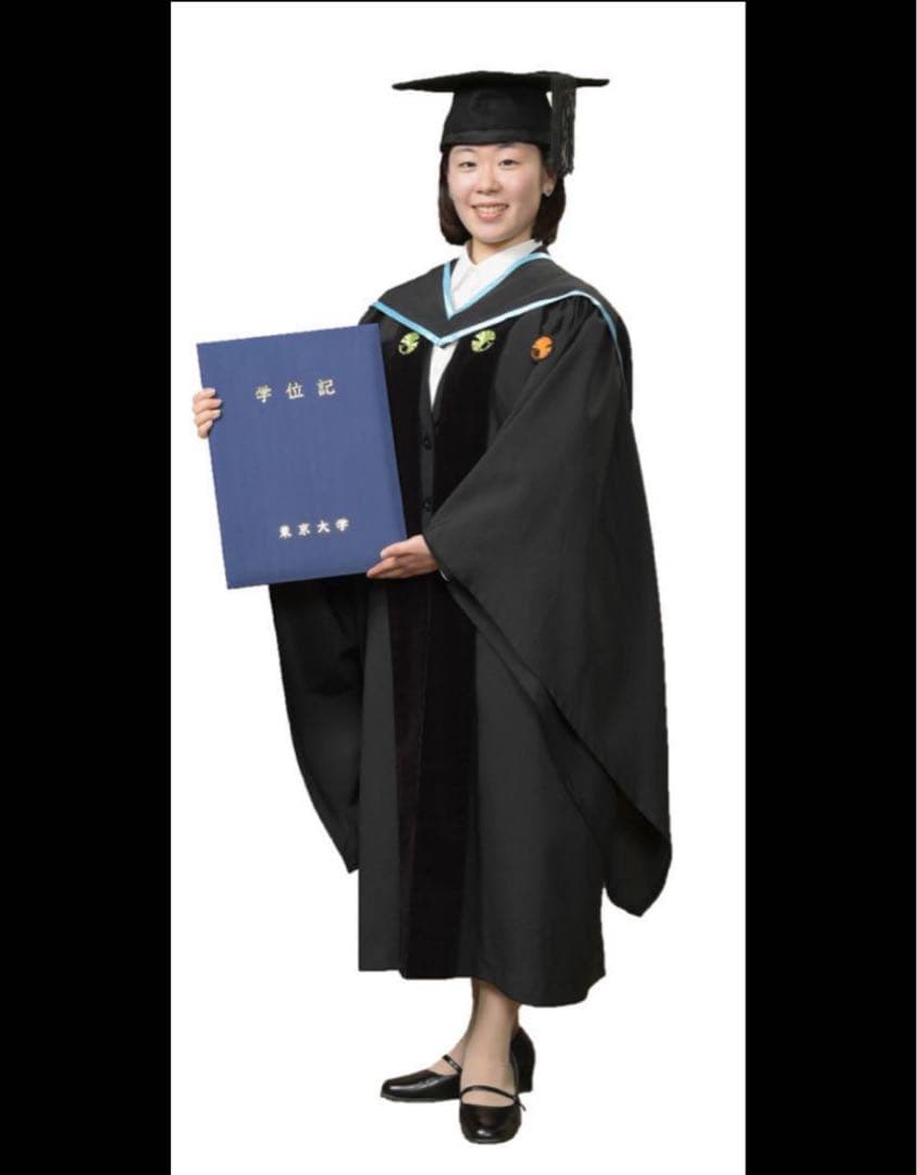 東京大学 アカデミックガウン Sサイズ 学士 卒業式用 理学部バッジ付き