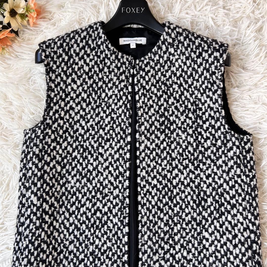 MADISONBLUE マディソンブ ツイード ロング ジレ