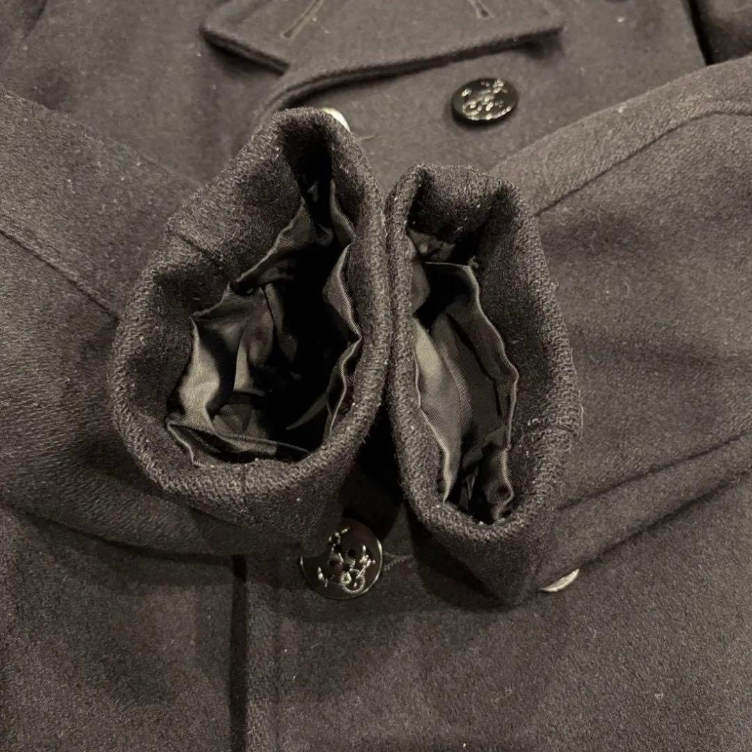 90s Schott Pea coat double black 38 USA製