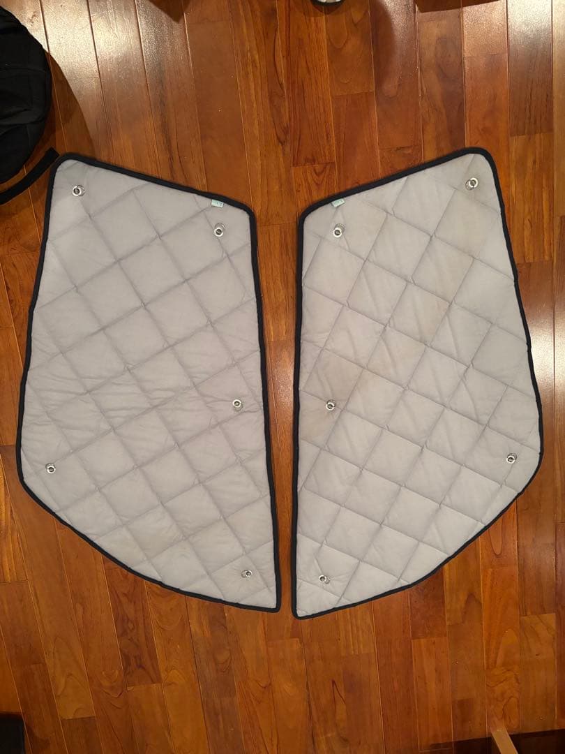 Aizu カムロード マルチシェード シルバー/グレー フロント 3枚セット