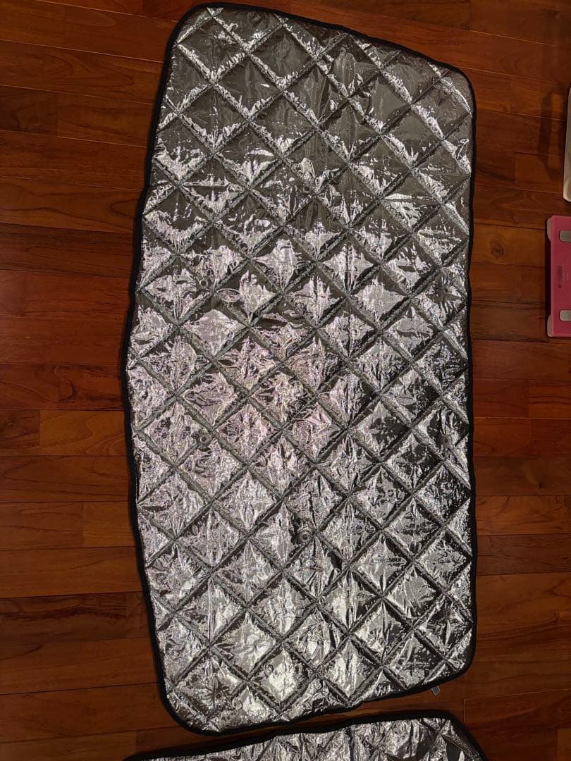 Aizu カムロード マルチシェード シルバー/グレー フロント 3枚セット