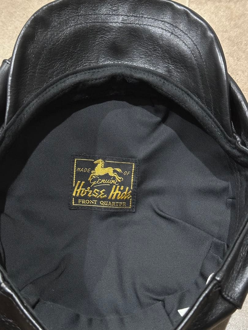 大幅値下げ！リアルマッコイズ　レザーキャスケット