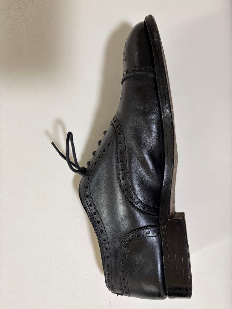 Alden オールデン ブラックカーフ セミブローグ 7.5 ジャンク品