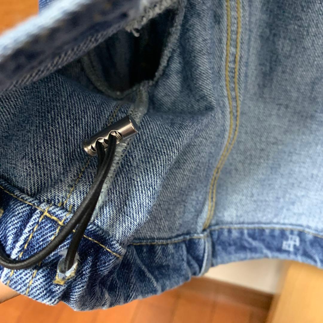 LILY BROWN ハーフスリーブデニムジャケットデニムワイドパンツ