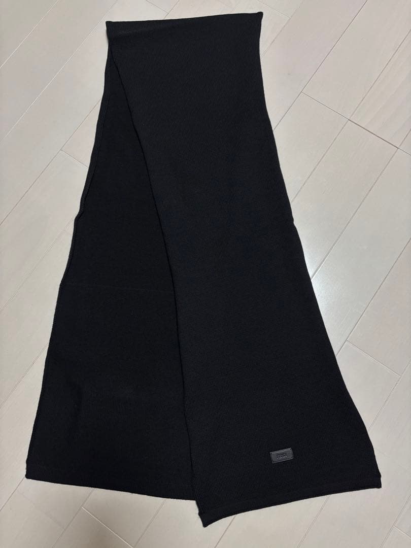 【美品】FENDI フェンディ モンスター マフラー ブラック バグズアイ