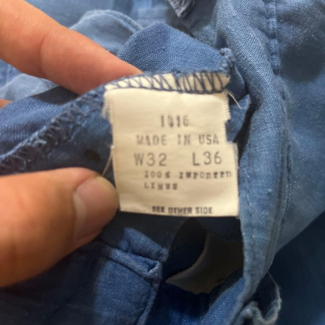 USA製 80s 90s Ralph Lauren ワイド リネン スラックス