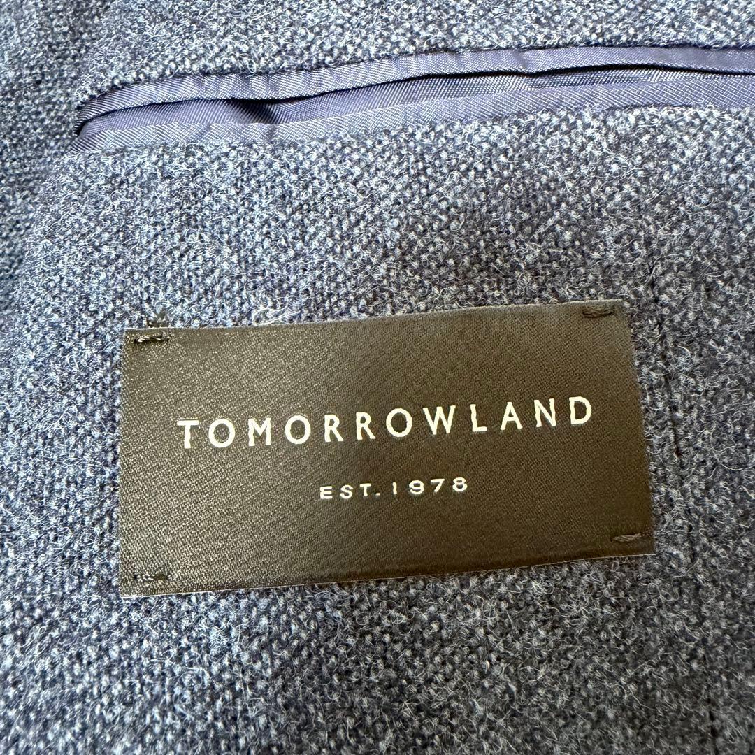 トゥモローランド MOON ウールツイード ジャケット ネイビー 48