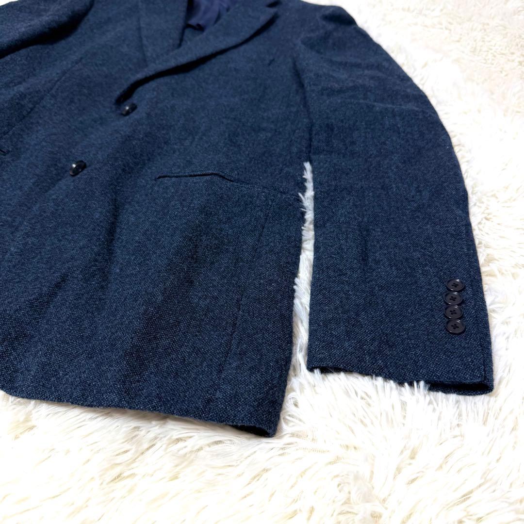 トゥモローランド MOON ウールツイード ジャケット ネイビー 48