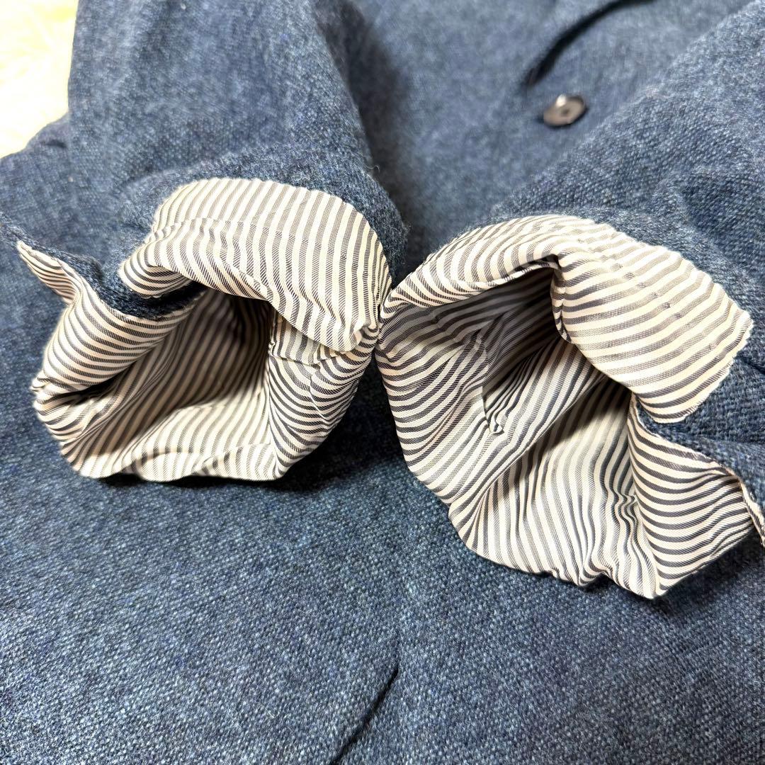 トゥモローランド MOON ウールツイード ジャケット ネイビー 48