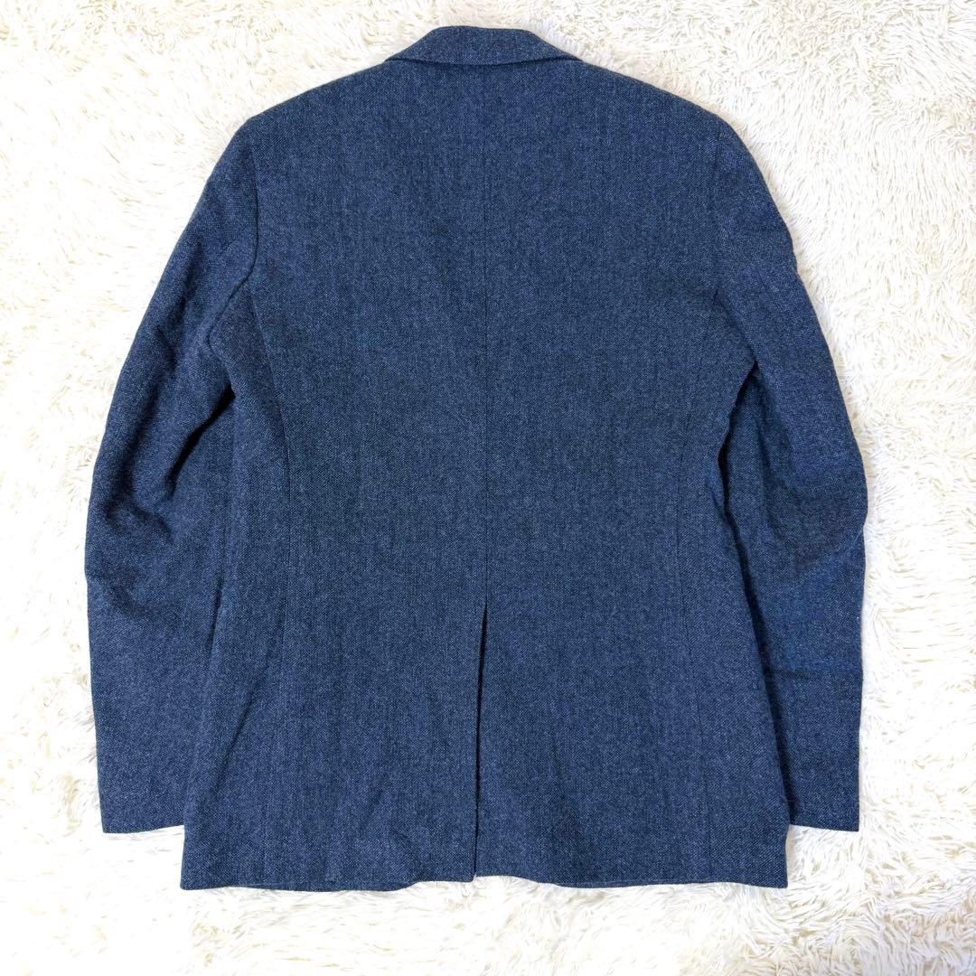 トゥモローランド MOON ウールツイード ジャケット ネイビー 48