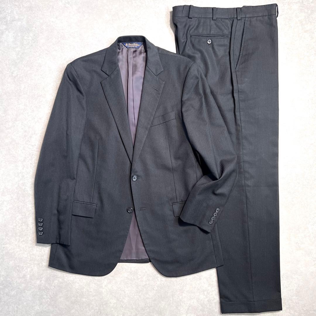 ブルックスブラザーズ スーツセットアップ グレーストライプ 40R/34W