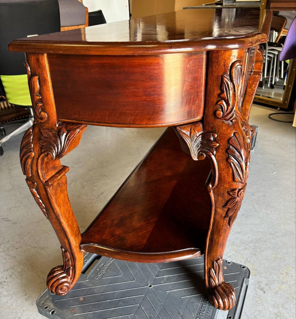 ヨーロッパ系 アンティーク 大型コンソール、サイドテーブル幅153cm Used