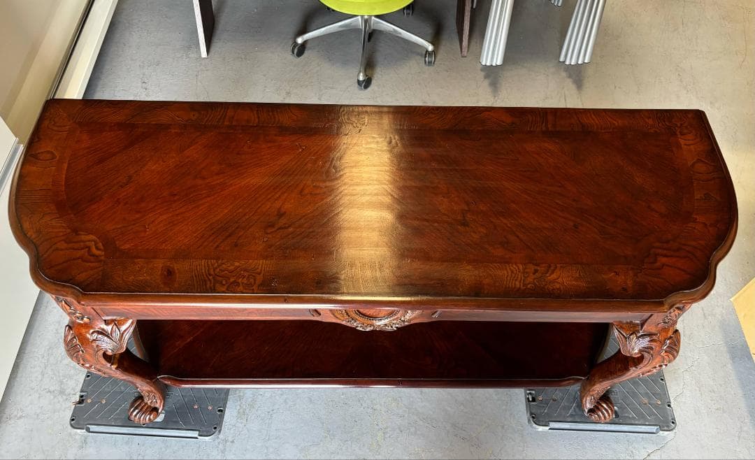 ヨーロッパ系 アンティーク 大型コンソール、サイドテーブル幅153cm Used