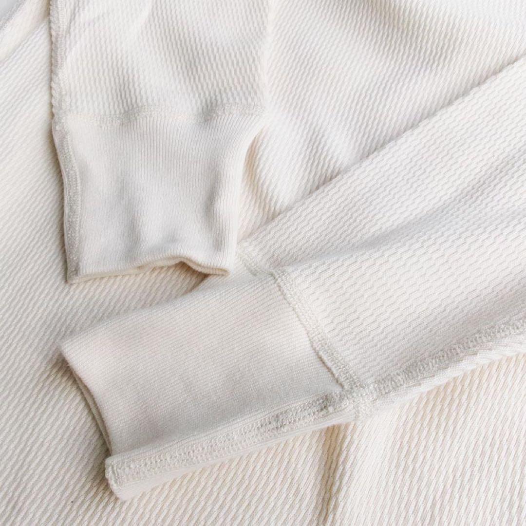 【M】ヘルスニット ハニカム サーマル ヘンリーネック Tシャツ 52034