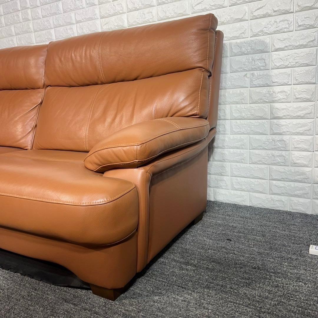 レザーソファ ３人掛け ハイバック ソファ 革張り 家具 インテリア G025