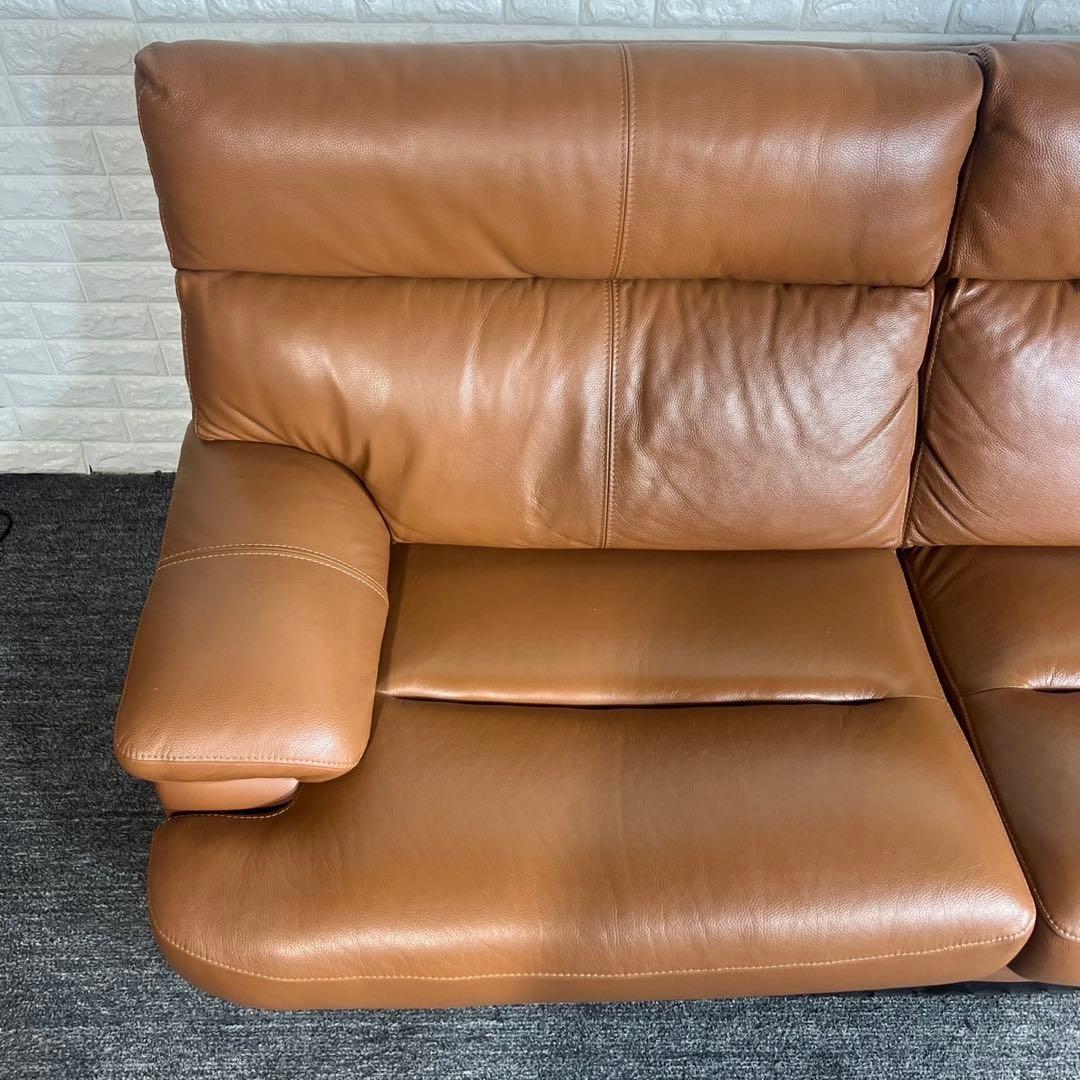 レザーソファ ３人掛け ハイバック ソファ 革張り 家具 インテリア G025