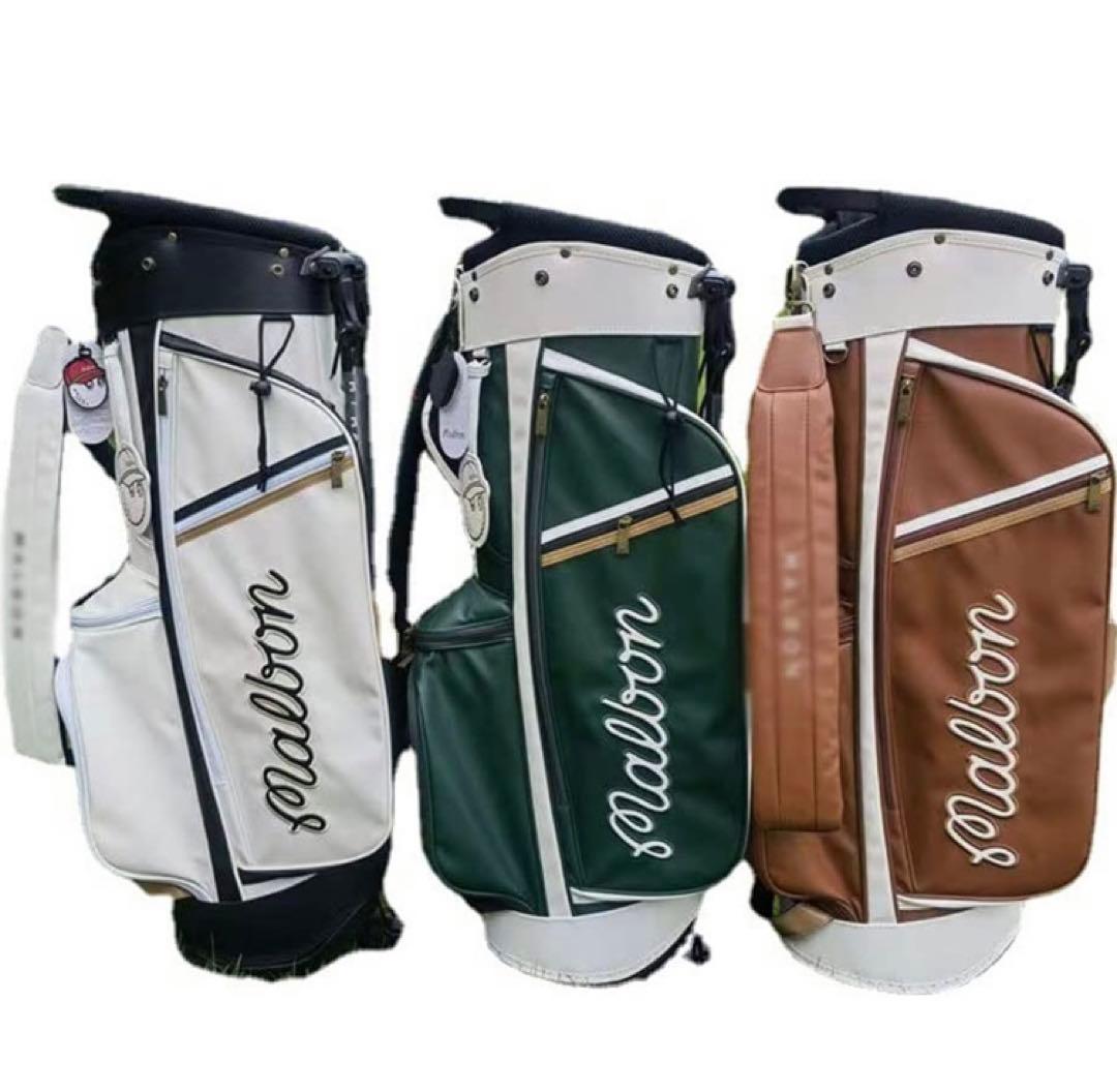 漁師キャディバッグ 帽子袋 ボーケイ キャディバッグ PUレザー スポーツゴル