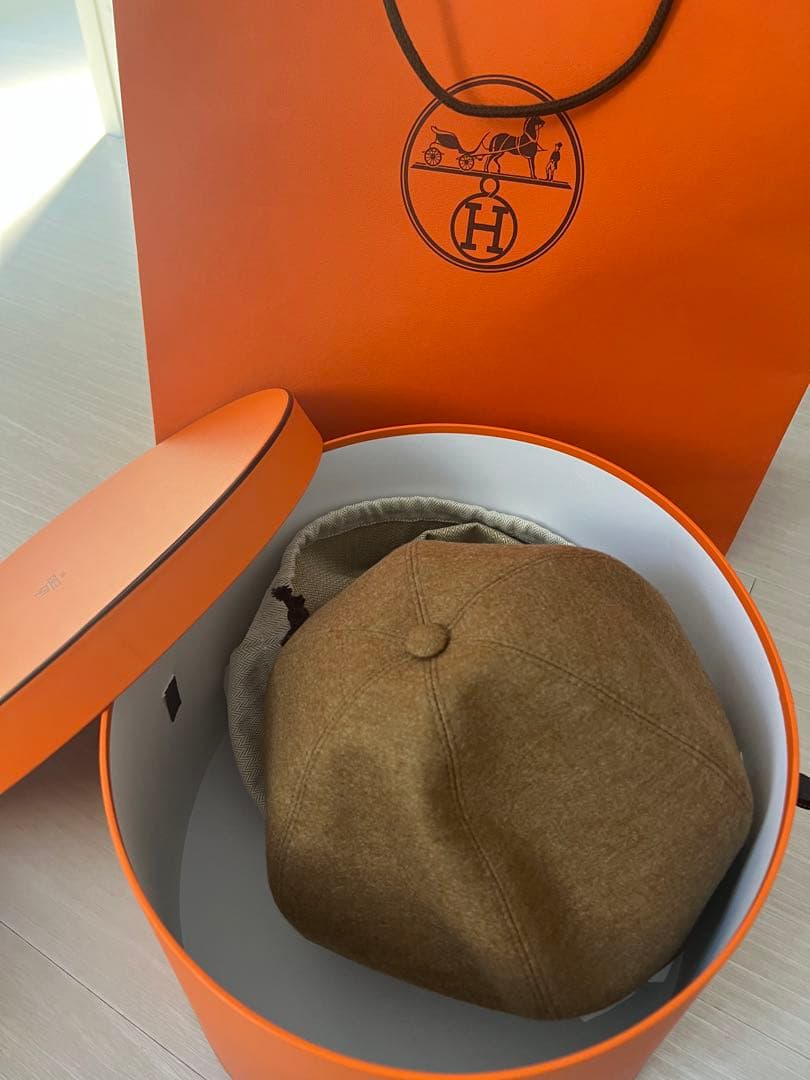 HERMES ベレー帽 59 ガブリエル