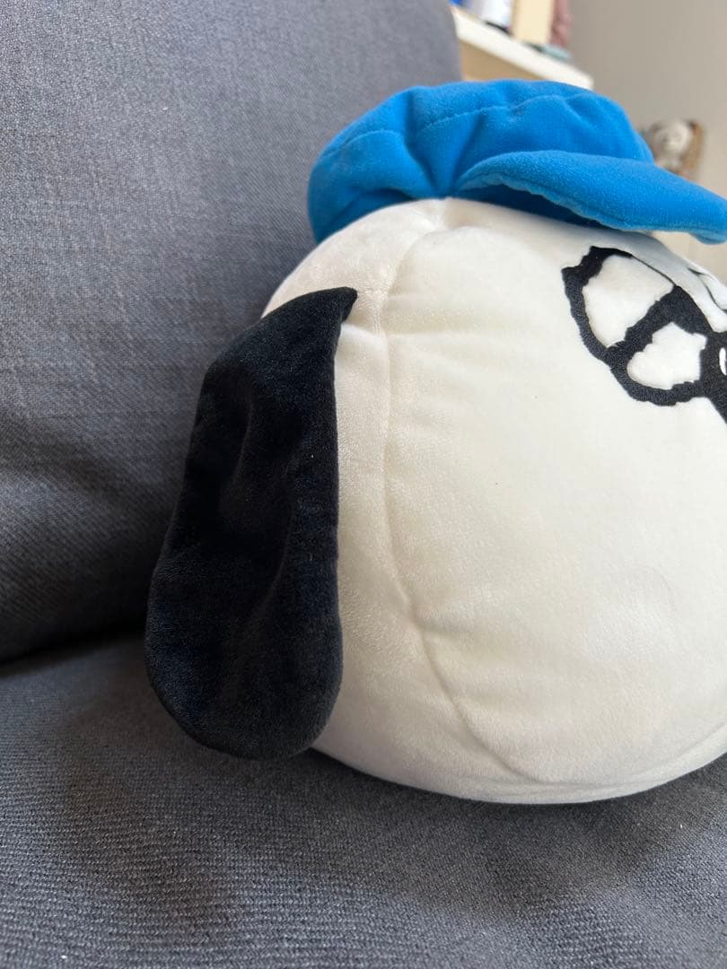 ピーナッツ　スヌーピー　オラフ　フェイス型クッション