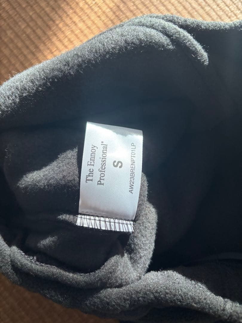 ennoy エンノイ　フリース　fleece Black 黒　パンツ　pants