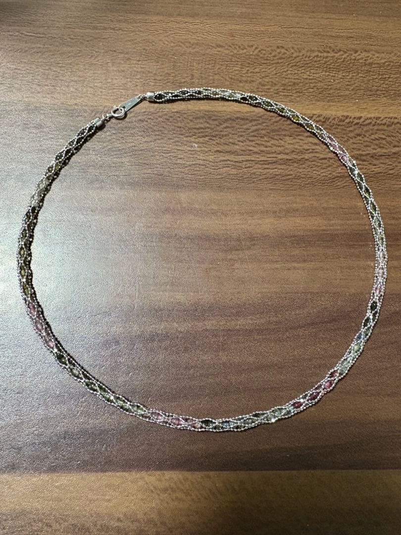 み 豪華 K18WG ネックレス 宝石 12.9g