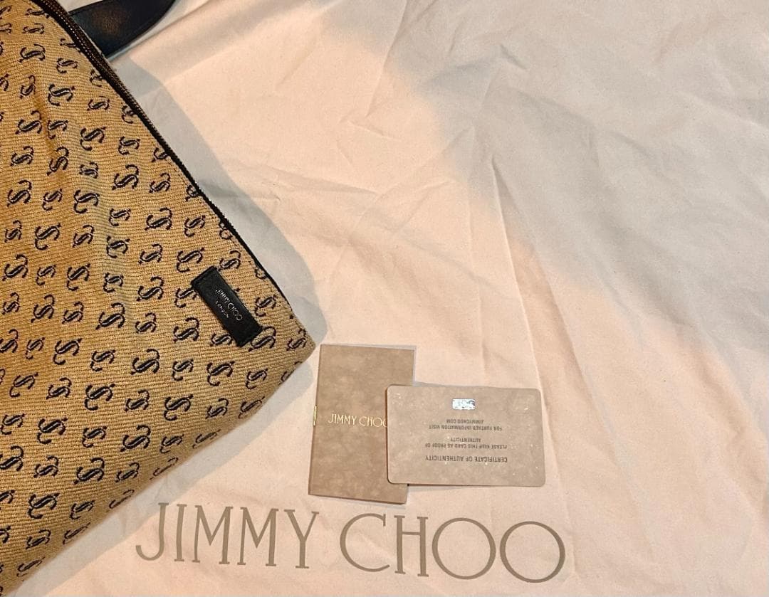 ジミーチュウ JCロゴ ジャカード ホーボーバッグ