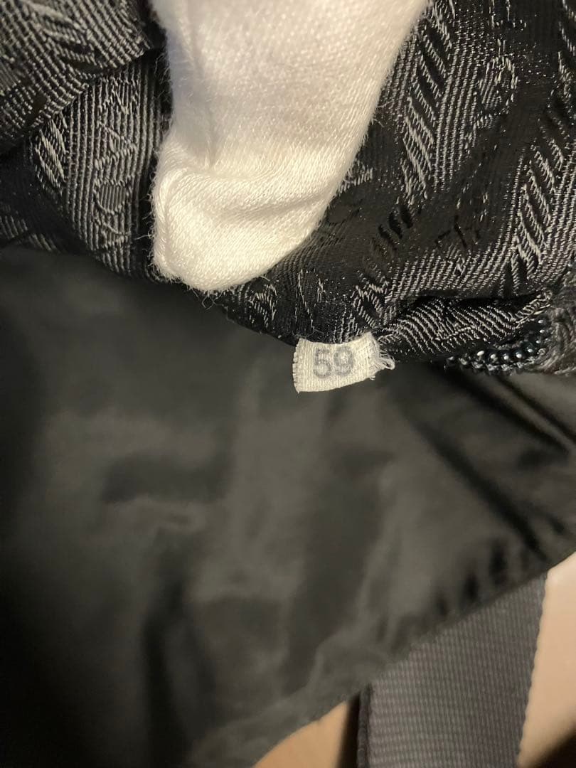 PRADA プラダ ショルダーバッグ 斜め掛け 三角ロゴ ナイロンレザー 黒