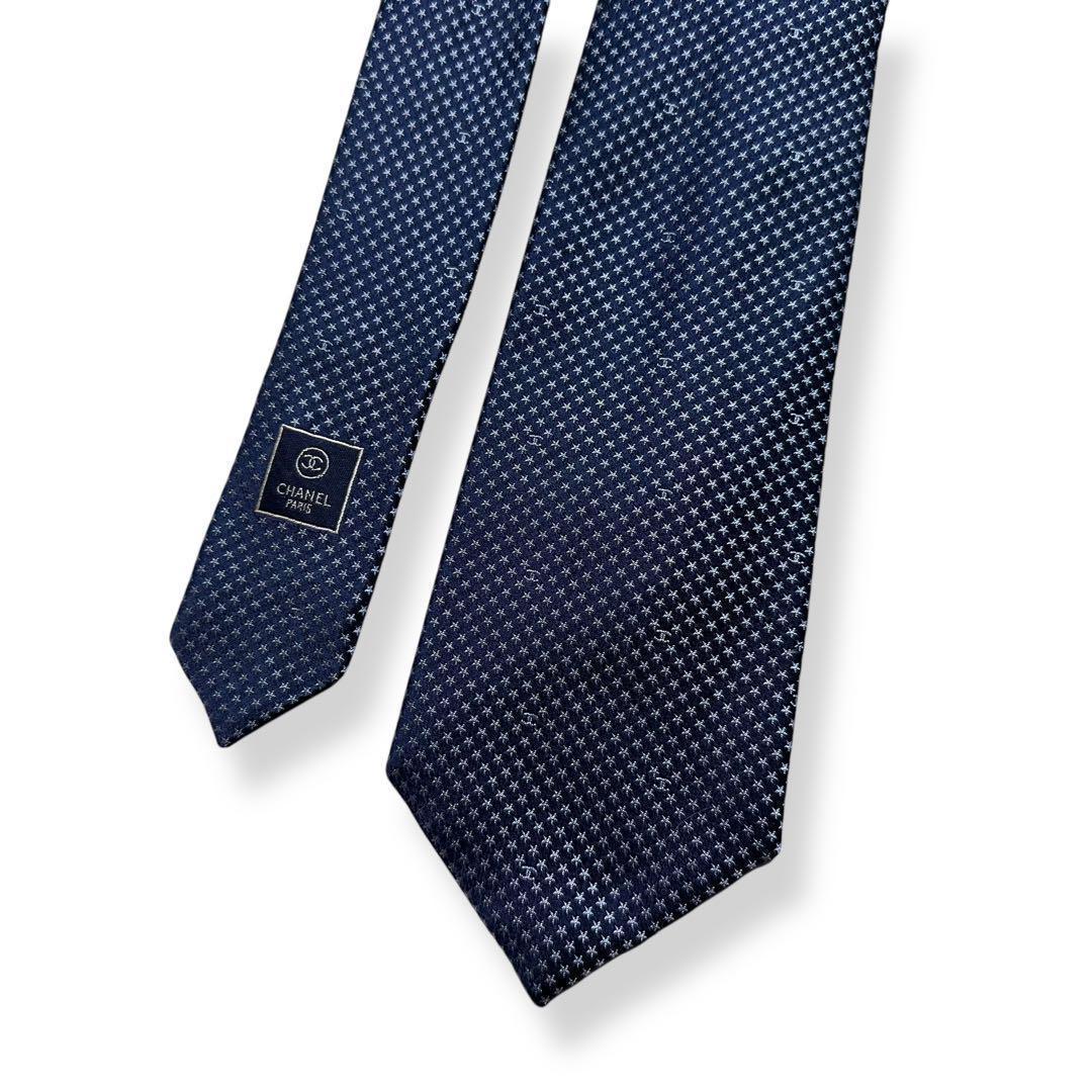 箱付き✨未使用級美品✨CHANEL ネクタイ　シャネル ココマーク　ジャガード