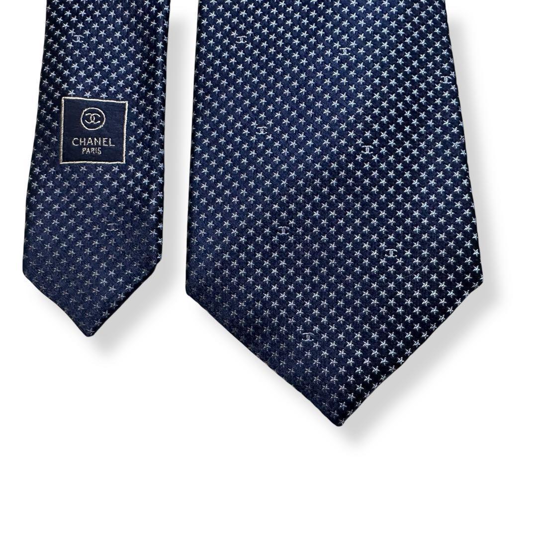 箱付き✨未使用級美品✨CHANEL ネクタイ　シャネル ココマーク　ジャガード