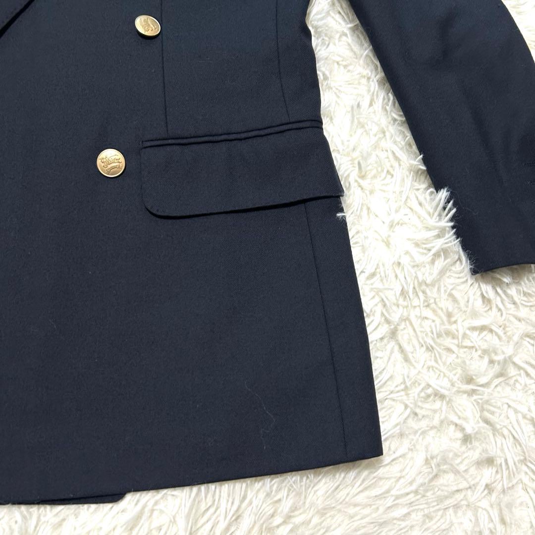 希少　バーバリーズ　テーラードジャケット　7 ネイビー系　金ボタン　ダブル