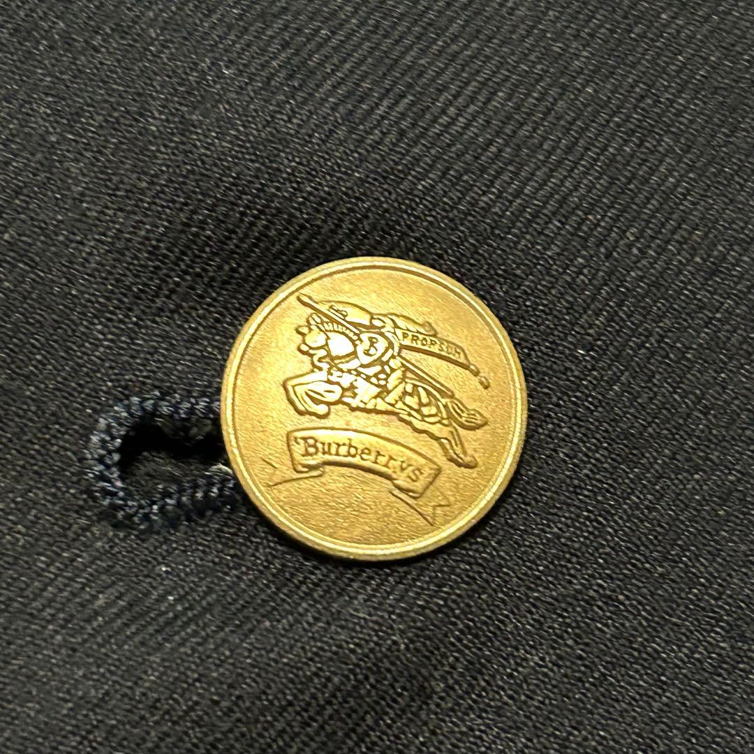 希少　バーバリーズ　テーラードジャケット　7 ネイビー系　金ボタン　ダブル