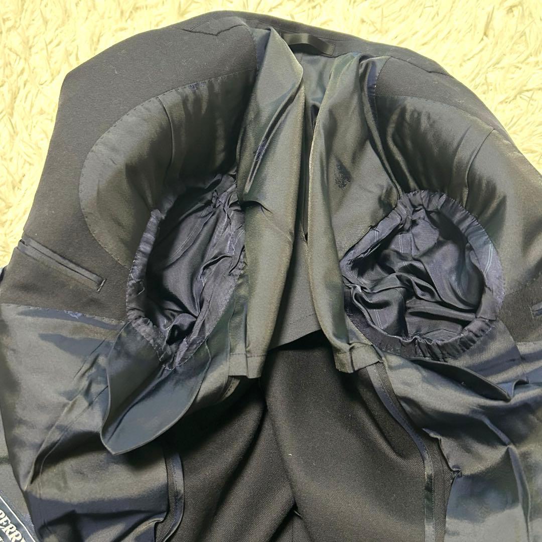 希少　バーバリーズ　テーラードジャケット　7 ネイビー系　金ボタン　ダブル