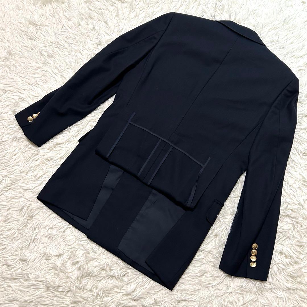 希少　バーバリーズ　テーラードジャケット　7 ネイビー系　金ボタン　ダブル