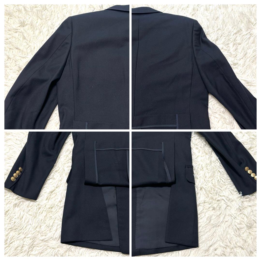 希少　バーバリーズ　テーラードジャケット　7 ネイビー系　金ボタン　ダブル