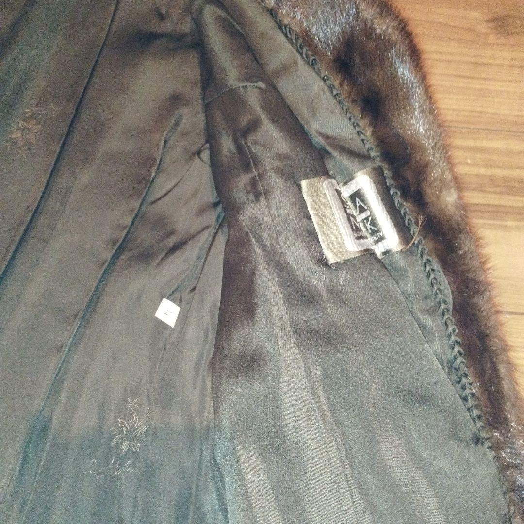 サガミンク　ロングコート　銀サガ　銀タグ