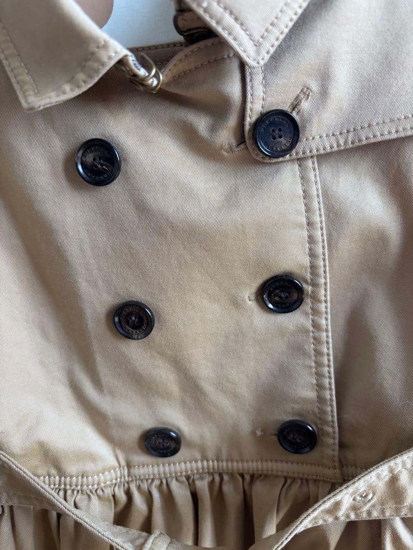 Burberry ベージュ ノースリーブ ワンピース 4歳　104