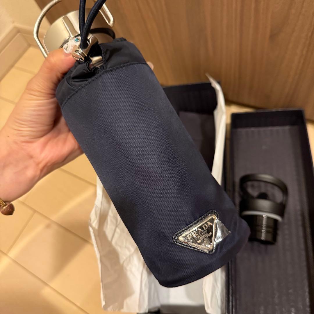 PRADA スチールタンブラー水筒　カバー付き