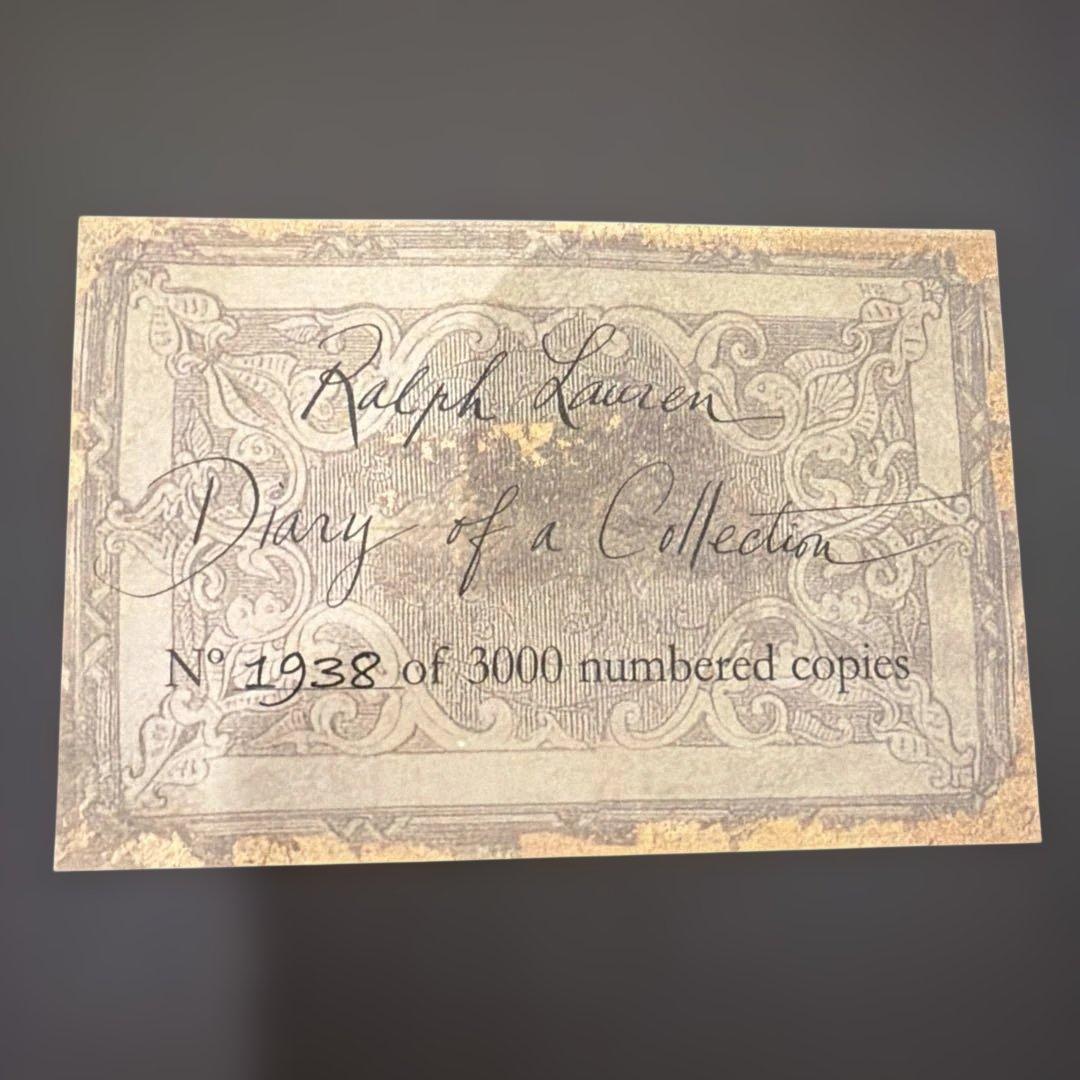 Ralph Lauren Diary of a Collection 写真集