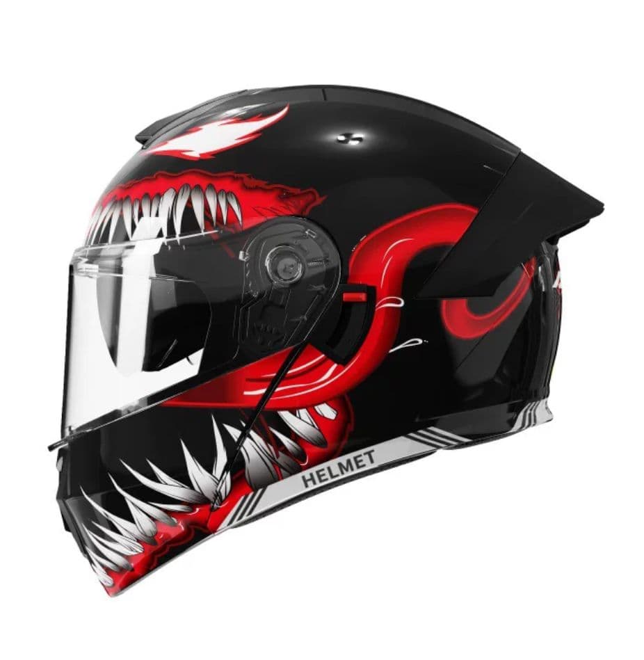 フリップアップ システム ヘルメット ヴェノムデザイン