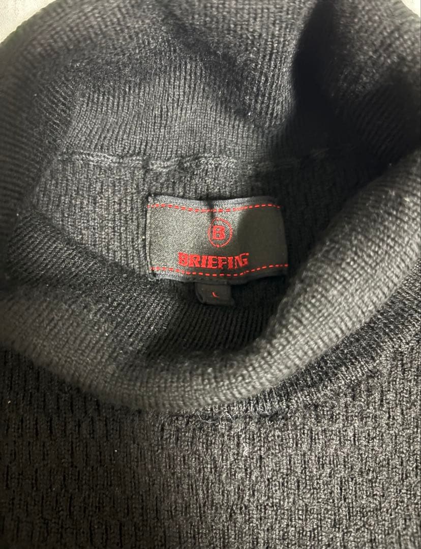 ブリーフィング ゴルフ　タートルネック　セーター 黒