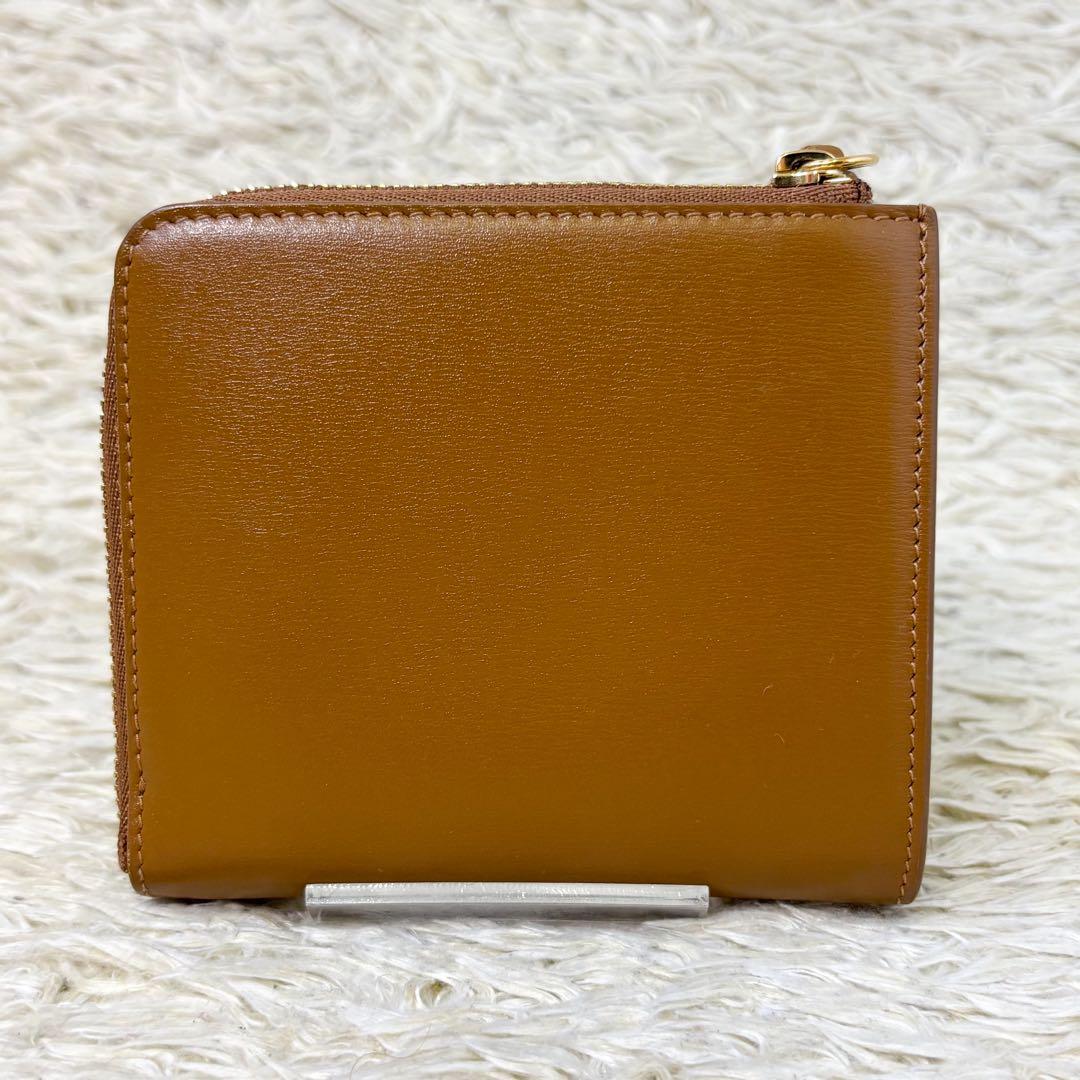 【未使用級】ジルサンダー GIRO クレジットカードパース キャメル L字