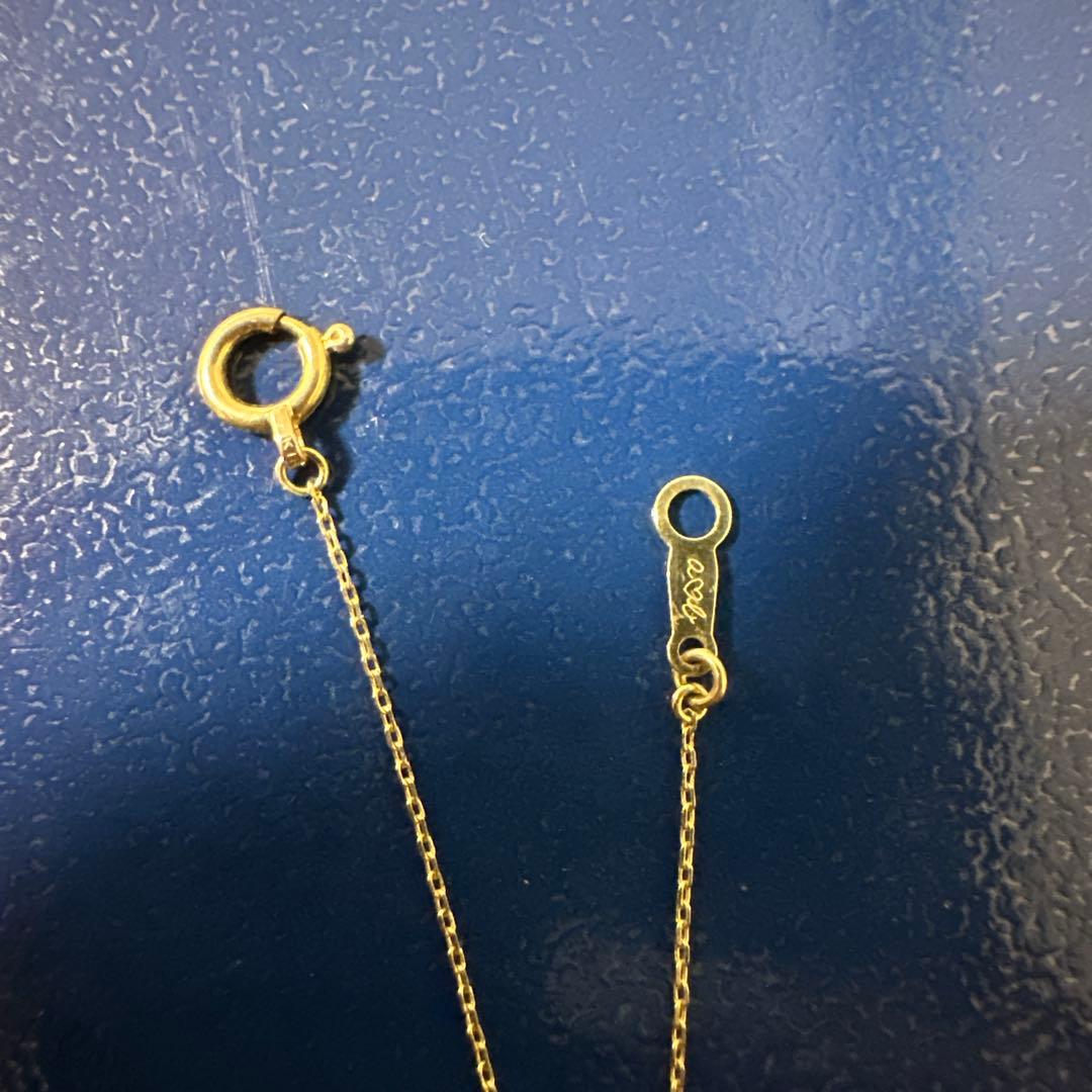 も*ふ様 アーカー AHKAH K18YG ハートシェイプ ダイヤ ネックレス