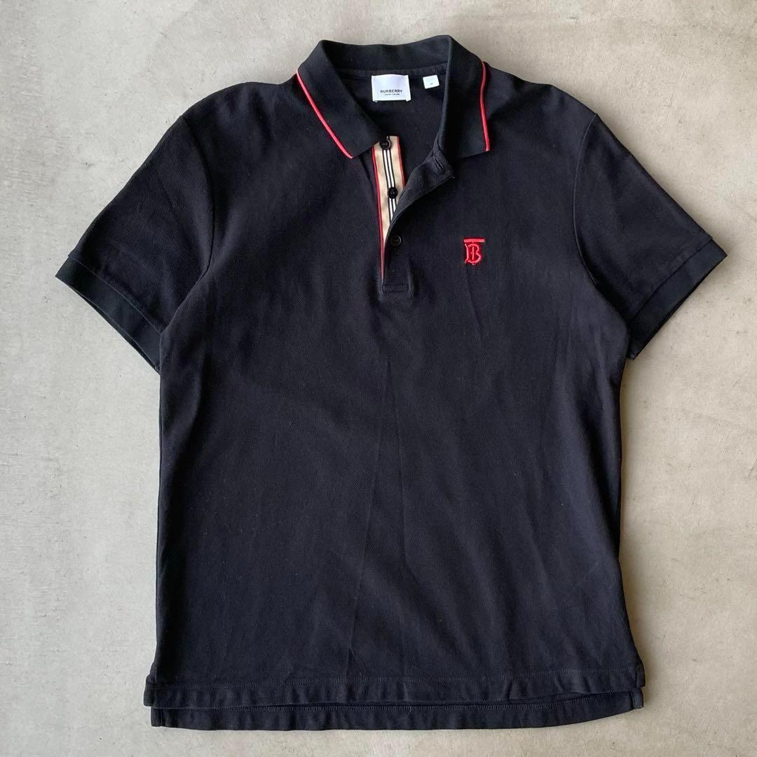 Bamiki様　BURBERRY バーバリー★TB刺繍　鹿の子　ポロシャツ　M①