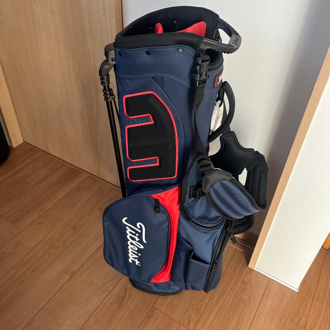 Titleist キャディバッグ (スタンドタイプ) ネイビー/レッド