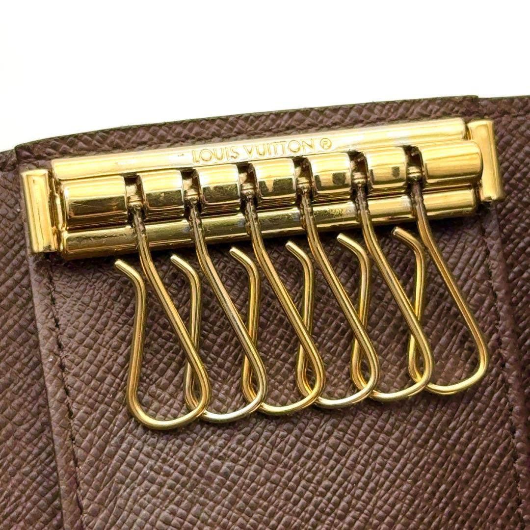 【最高級美品】ルイヴィトン ダミエ エベヌ キーケース ミュルティクレ6　6連