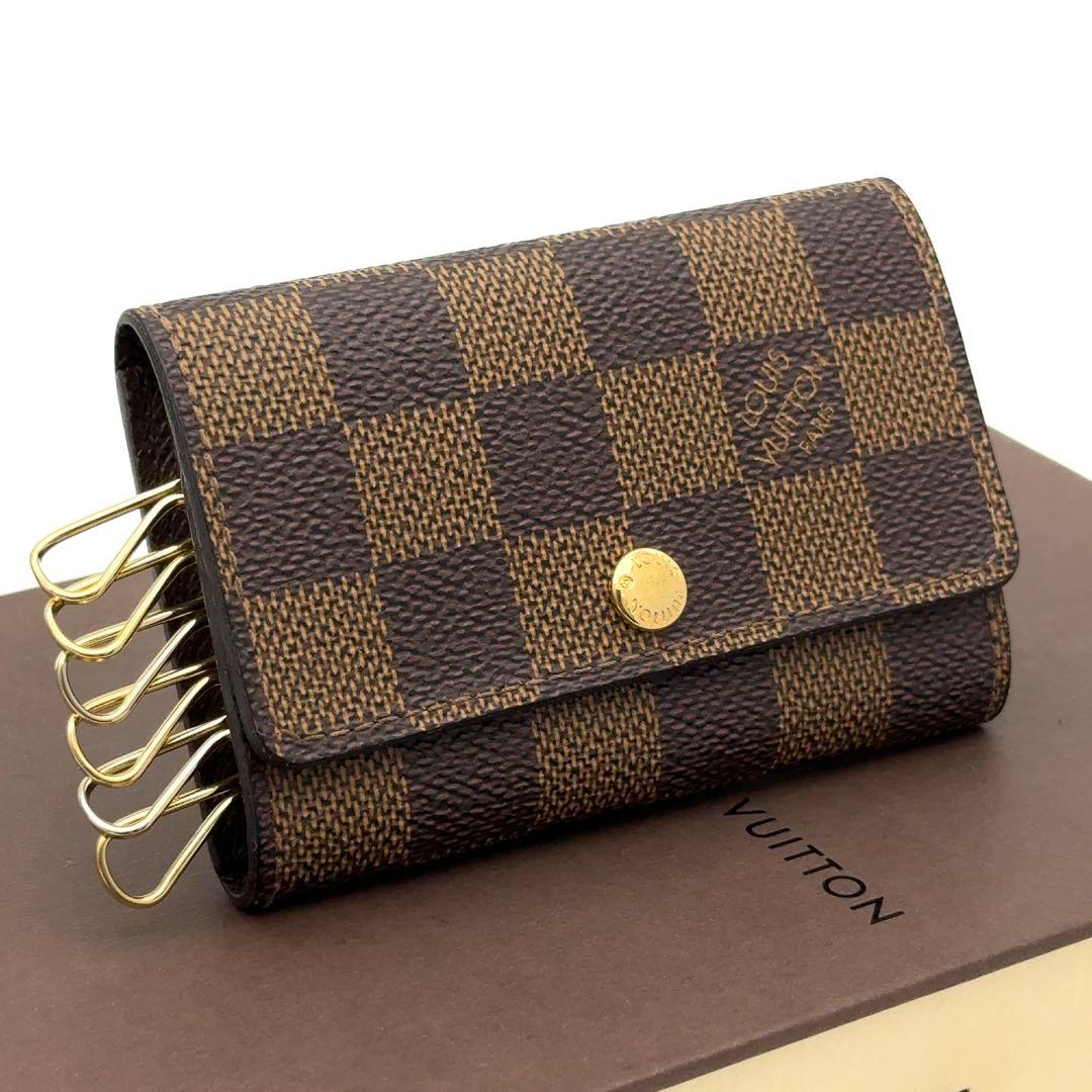 【最高級美品】ルイヴィトン ダミエ エベヌ キーケース ミュルティクレ6　6連