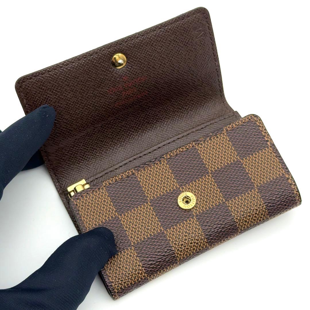 【最高級美品】ルイヴィトン ダミエ エベヌ キーケース ミュルティクレ6　6連