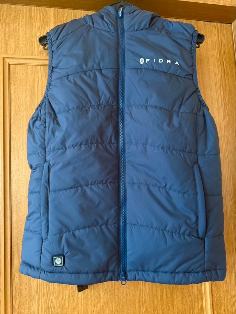 【タグ付き新品】FIDRA 電熱ヒーター付きダウンベスト　ネイビー　ゴルフ