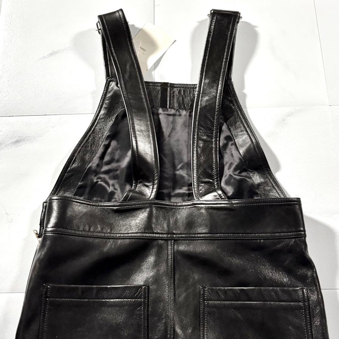 未使用品/激レア‼︎ drawer 羊革 サロペット ジャンパー スカート 36