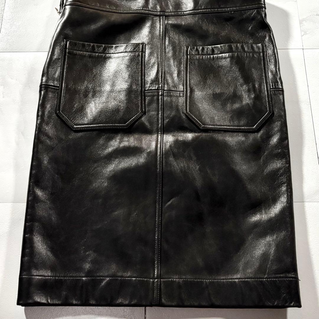 未使用品/激レア‼︎ drawer 羊革 サロペット ジャンパー スカート 36